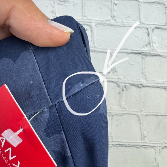 NWT Spanx Sunshine Kick Flare pants size L color floret navy blue - Picture 14 of 14